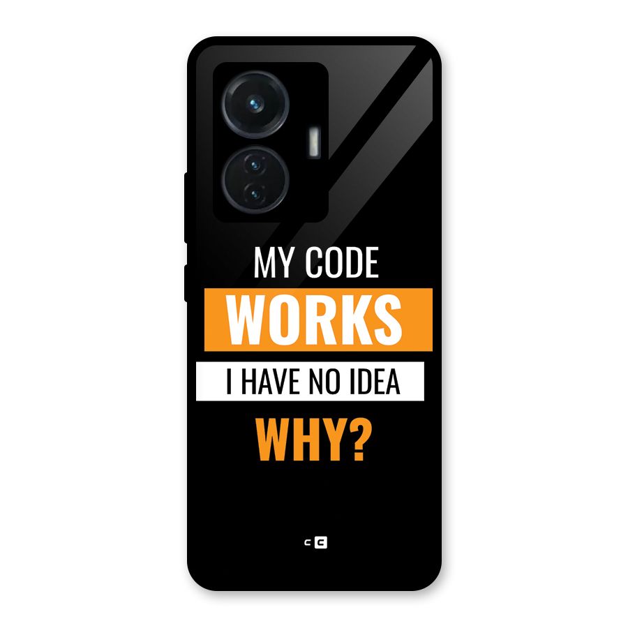 Coders Thought Glass Back Case for iQOO Z6 44W