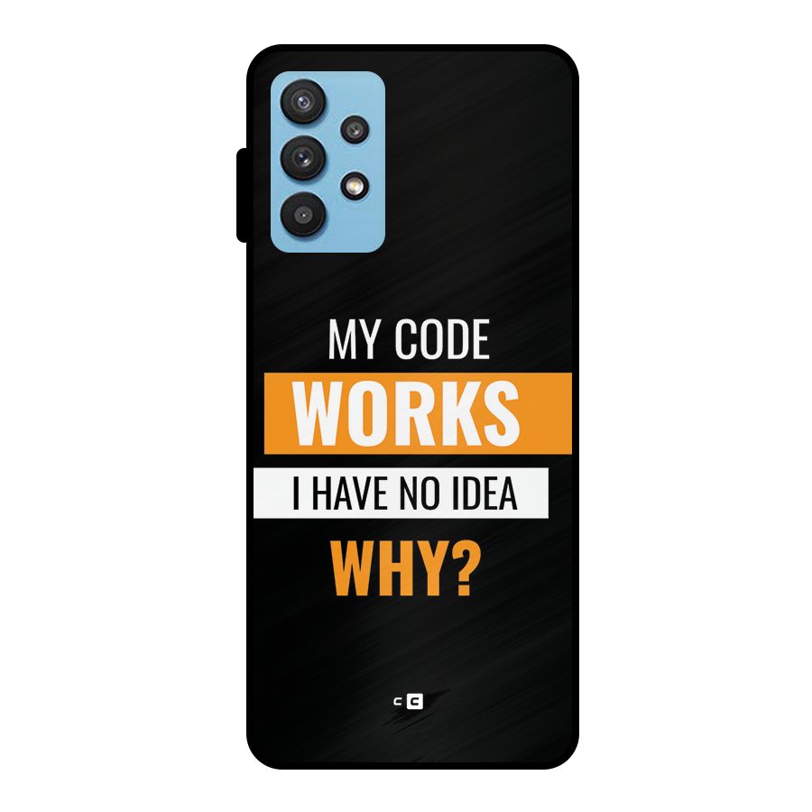 Coders Thought Metal Back Case for Galaxy M32 5G