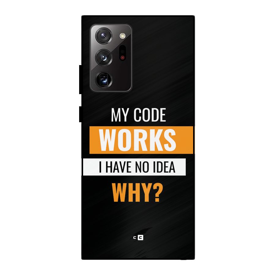 Coders Thought Metal Back Case for Galaxy Note 20 Ultra 5G