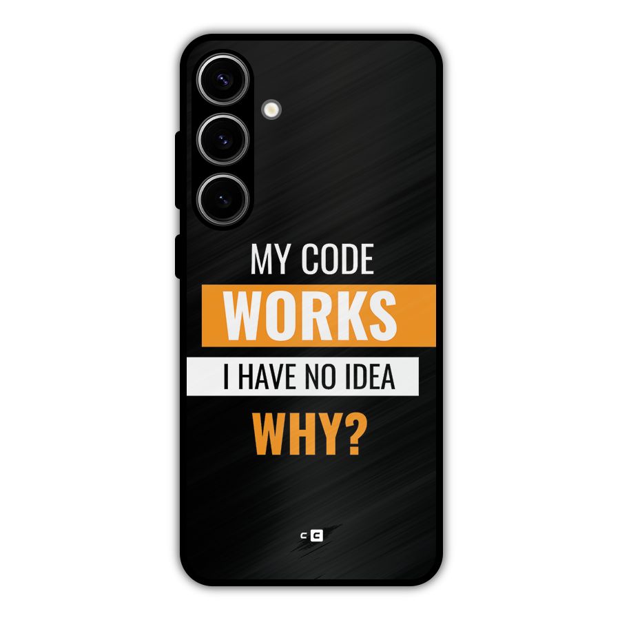 Coders Thought Metal Back Case for Galaxy S24 Plus