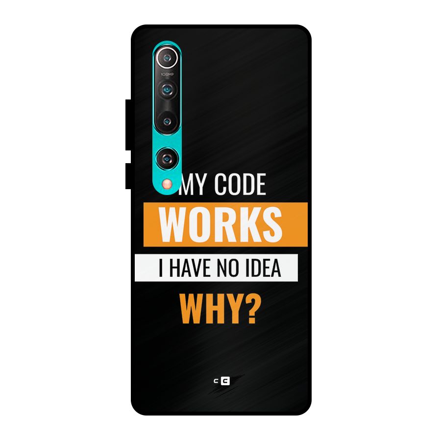 Coders Thought Metal Back Case for Mi 10