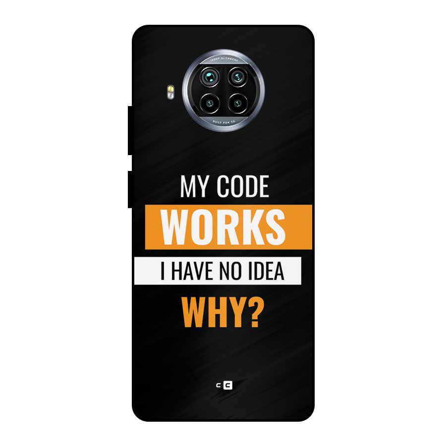 Coders Thought Metal Back Case for Mi 10i