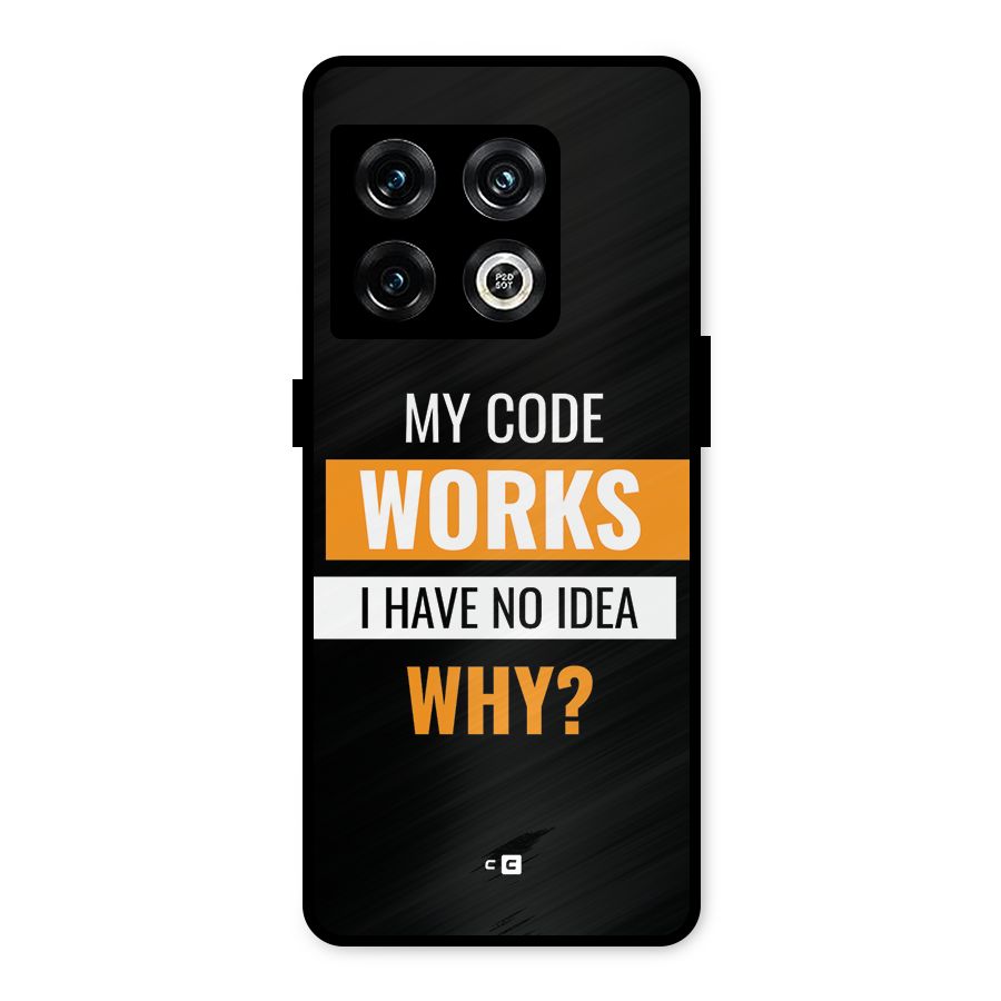 Coders Thought Metal Back Case for OnePlus 10 Pro 5G