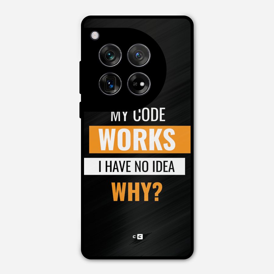 Coders Thought Metal Back Case for OnePlus 12