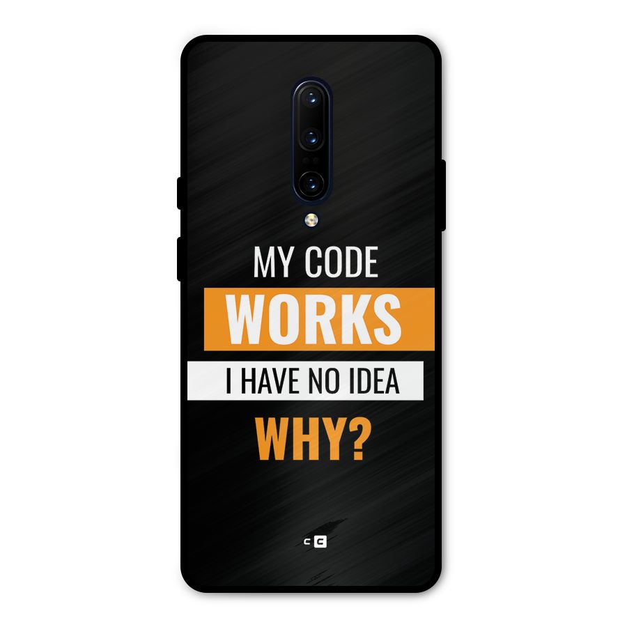 Coders Thought Metal Back Case for OnePlus 7 Pro