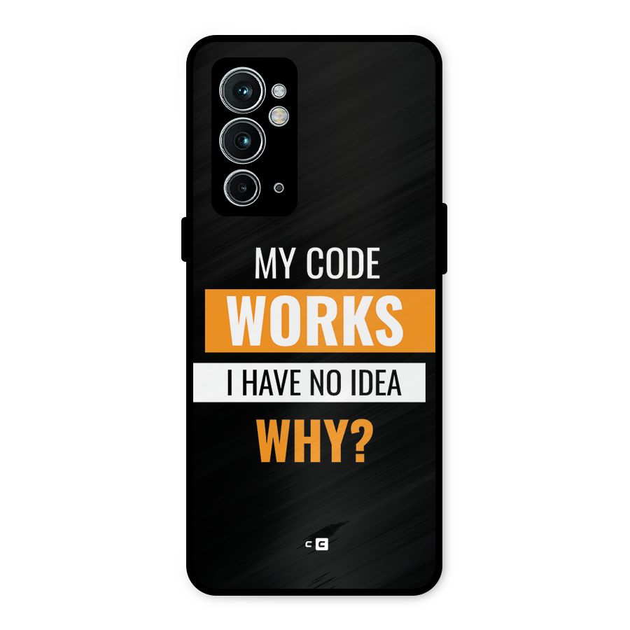 Coders Thought Metal Back Case for OnePlus 9RT 5G