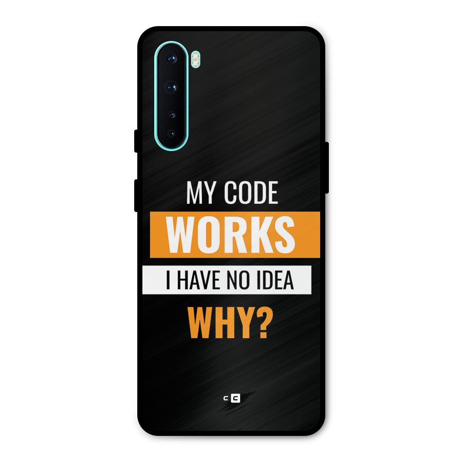 Coders Thought Metal Back Case for OnePlus Nord