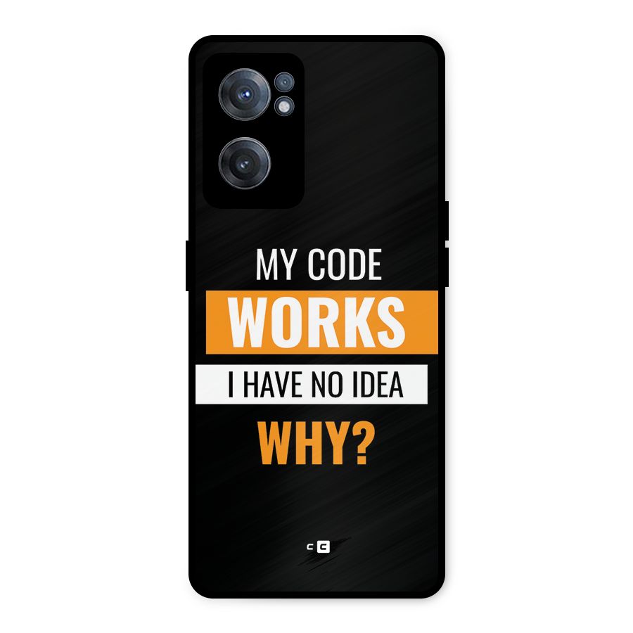 Coders Thought Metal Back Case for OnePlus Nord CE 2 5G