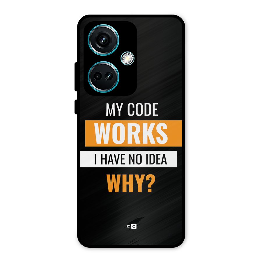 Coders Thought Metal Back Case for OnePlus Nord CE 3 5G