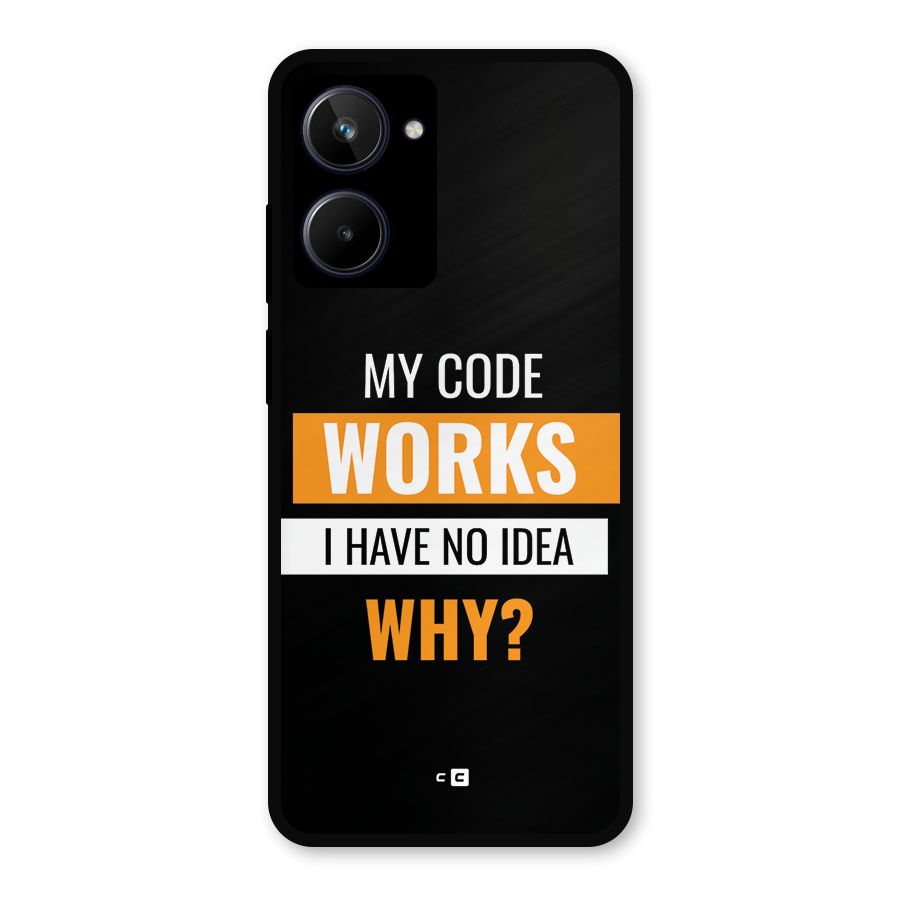 Coders Thought Metal Back Case for Realme 10