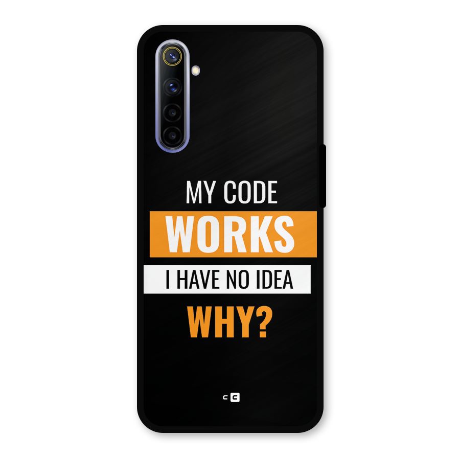 Coders Thought Metal Back Case for Realme 6i
