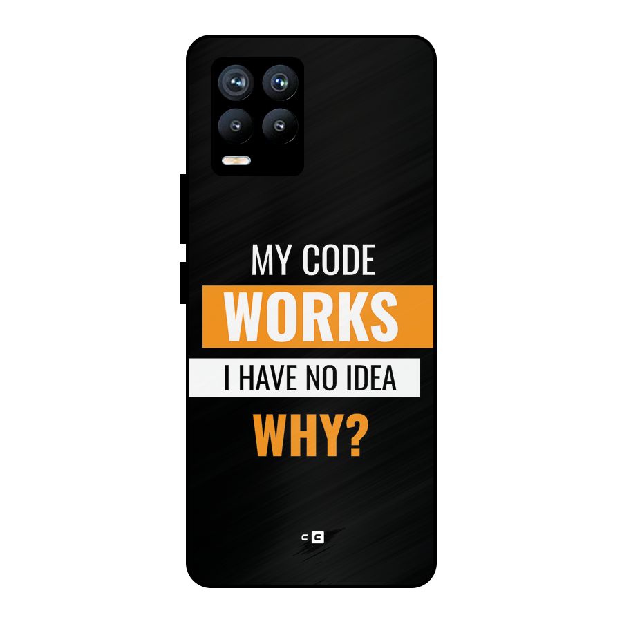 Coders Thought Metal Back Case for Realme 8