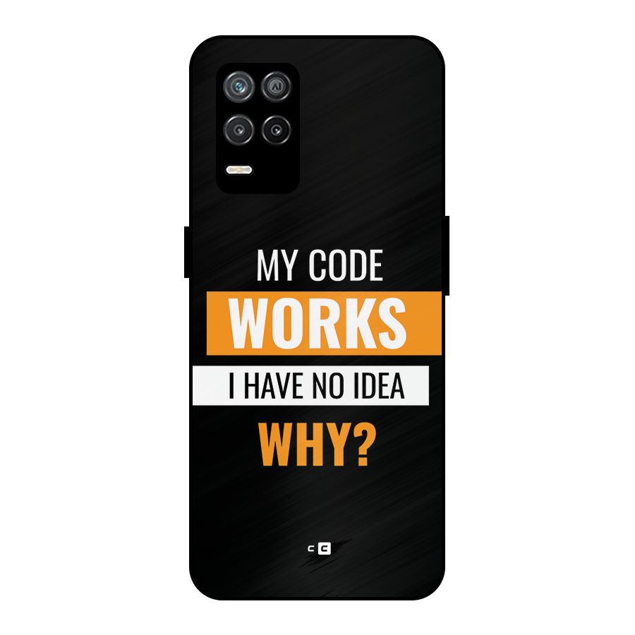 Coders Thought Metal Back Case for Realme 8s 5G