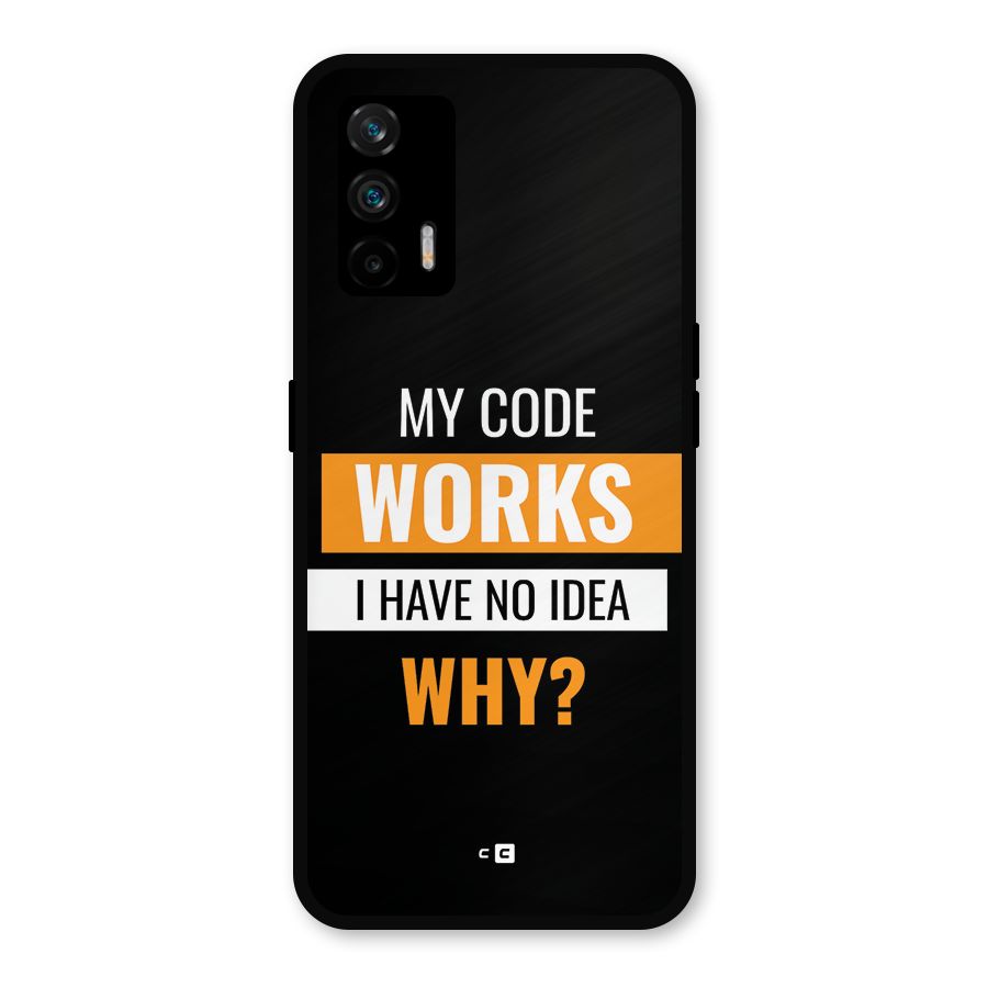 Coders Thought Metal Back Case for Realme GT 5G