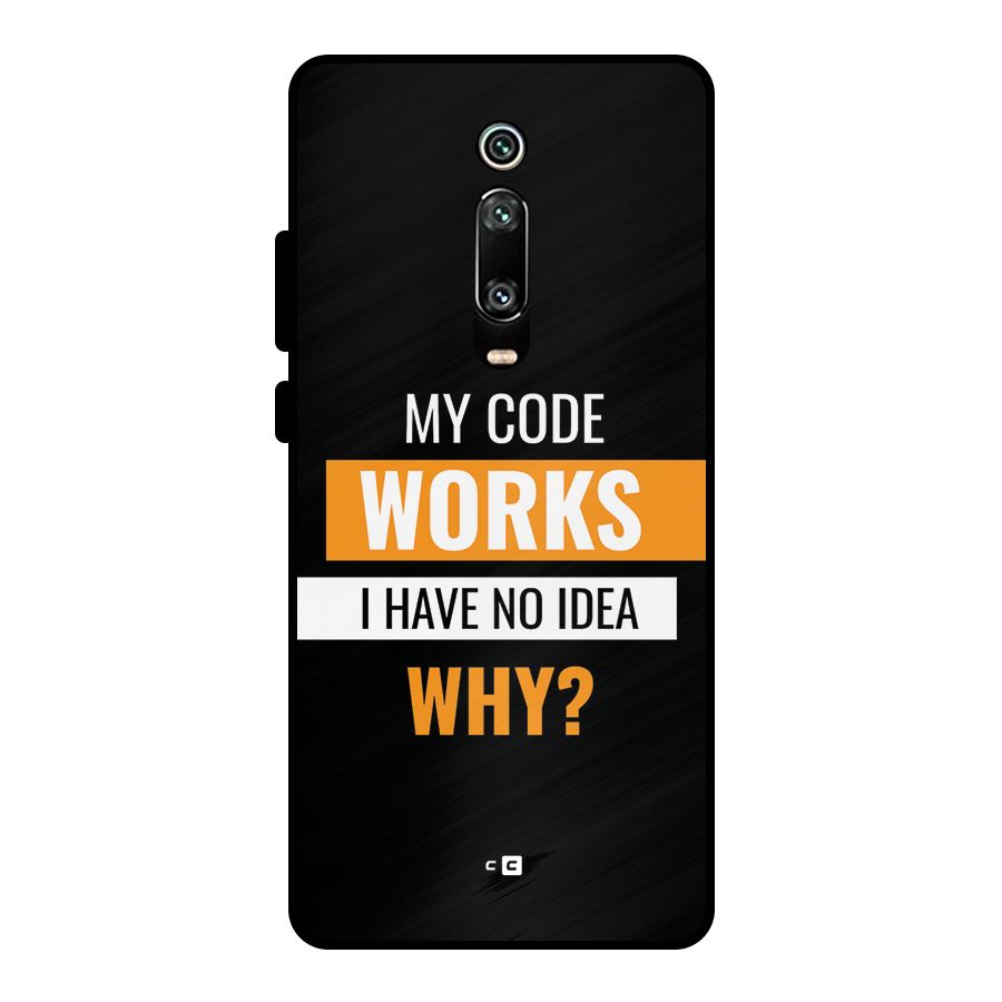 Coders Thought Metal Back Case for Redmi K20