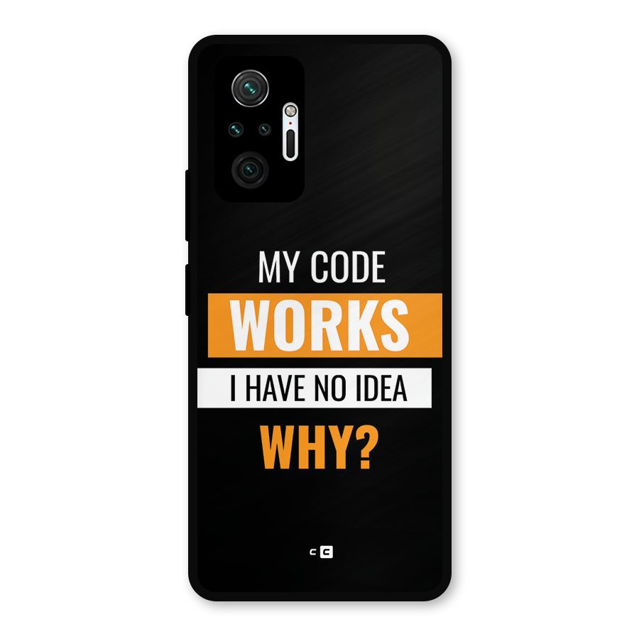 Coders Thought Metal Back Case for Redmi Note 10 Pro Max