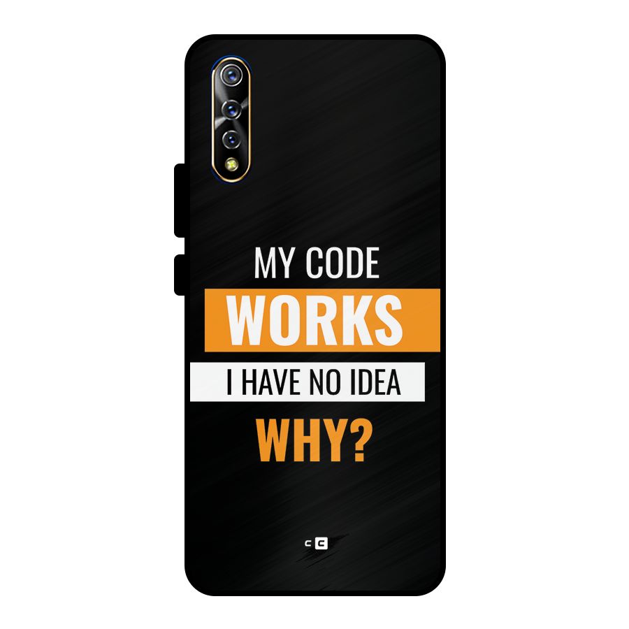 Coders Thought Metal Back Case for Vivo S1