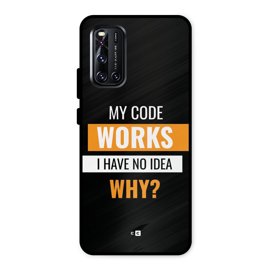 Coders Thought Metal Back Case for Vivo V19