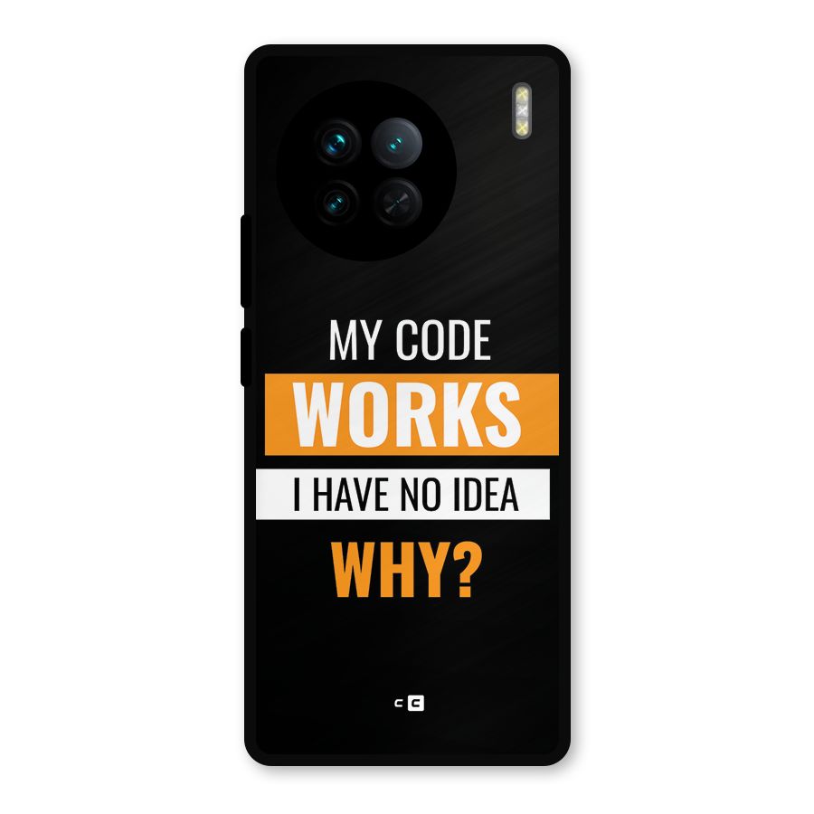 Coders Thought Metal Back Case for Vivo X90