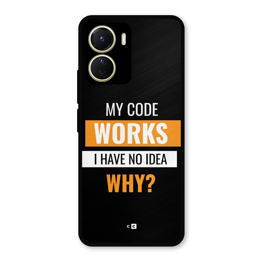 Coders Thought Metal Back Case for Vivo Y16