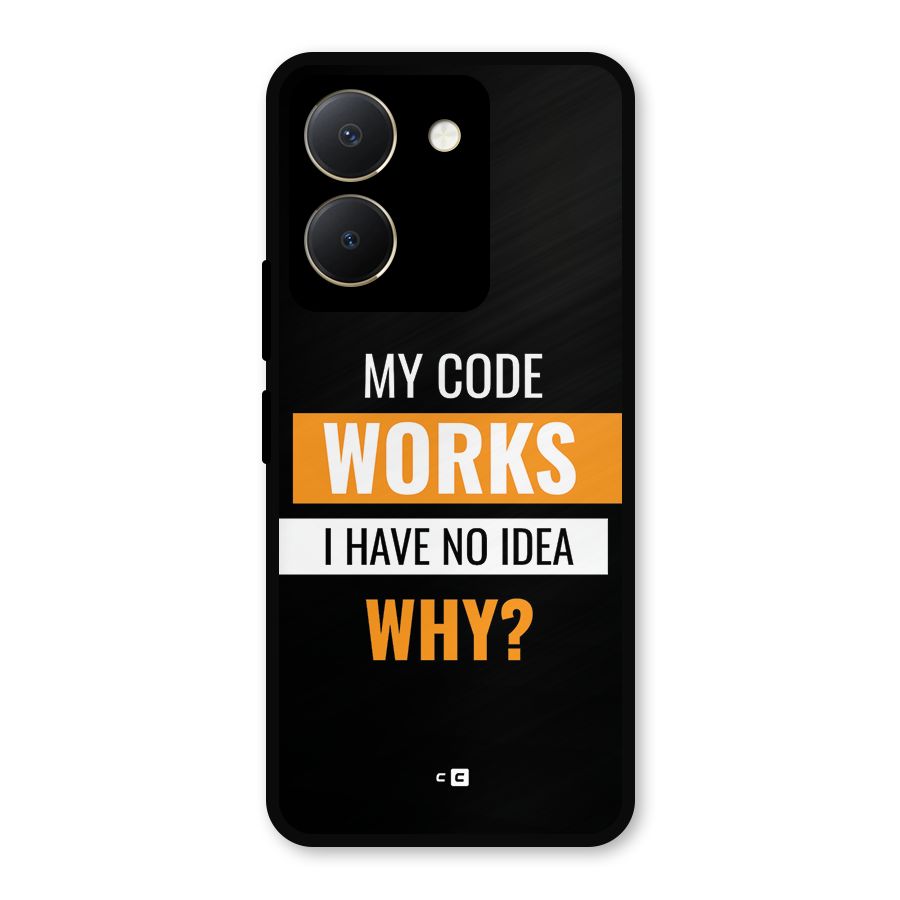Coders Thought Metal Back Case for Vivo Y36