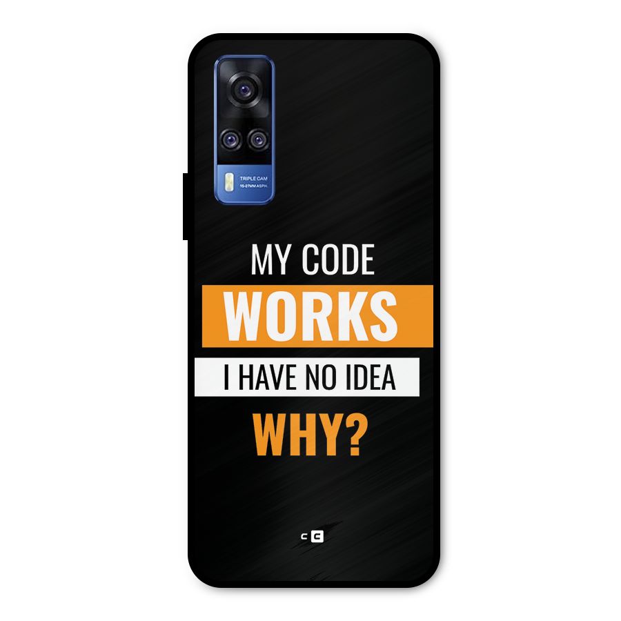 Coders Thought Metal Back Case for Vivo Y51A
