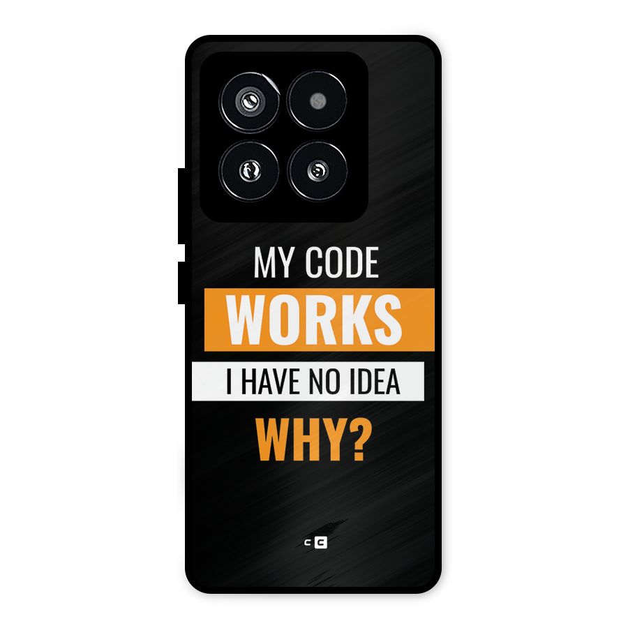 Coders Thought Metal Back Case for Xiaomi 14 Pro