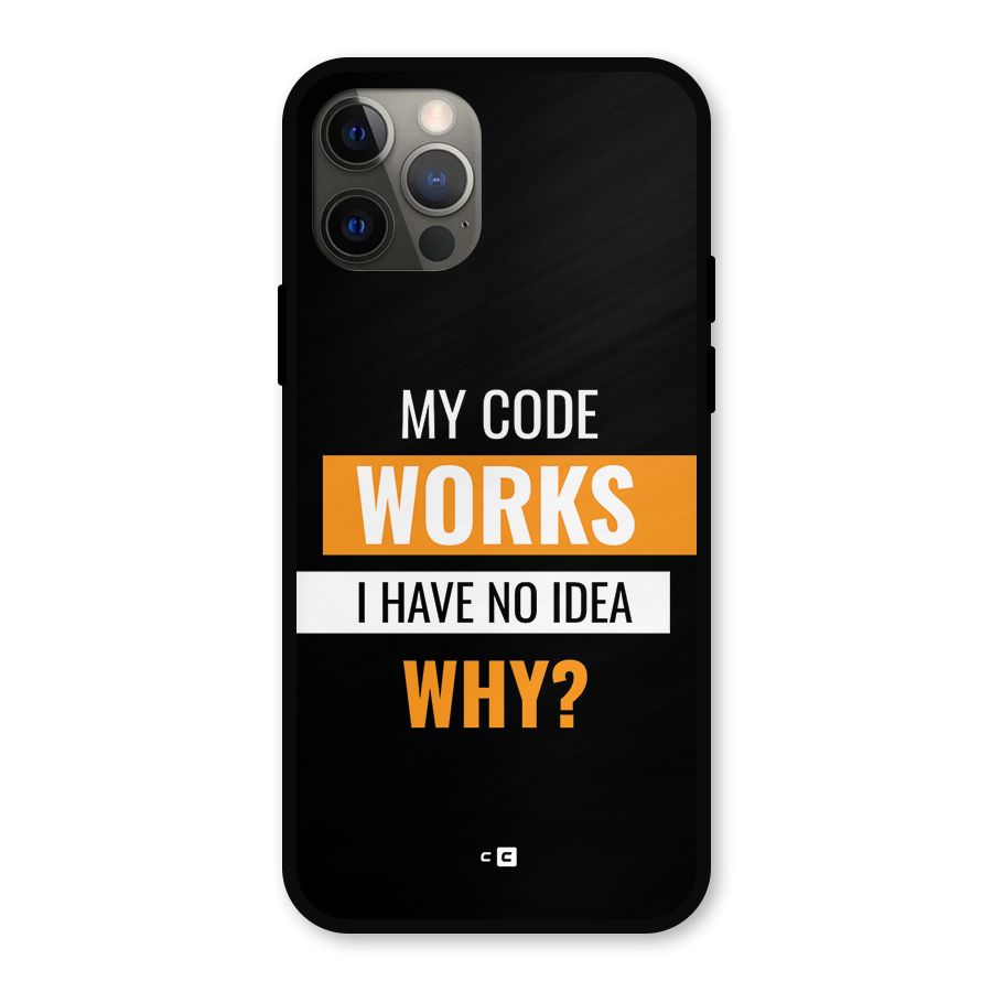 Coders Thought Metal Back Case for iPhone 12 Pro