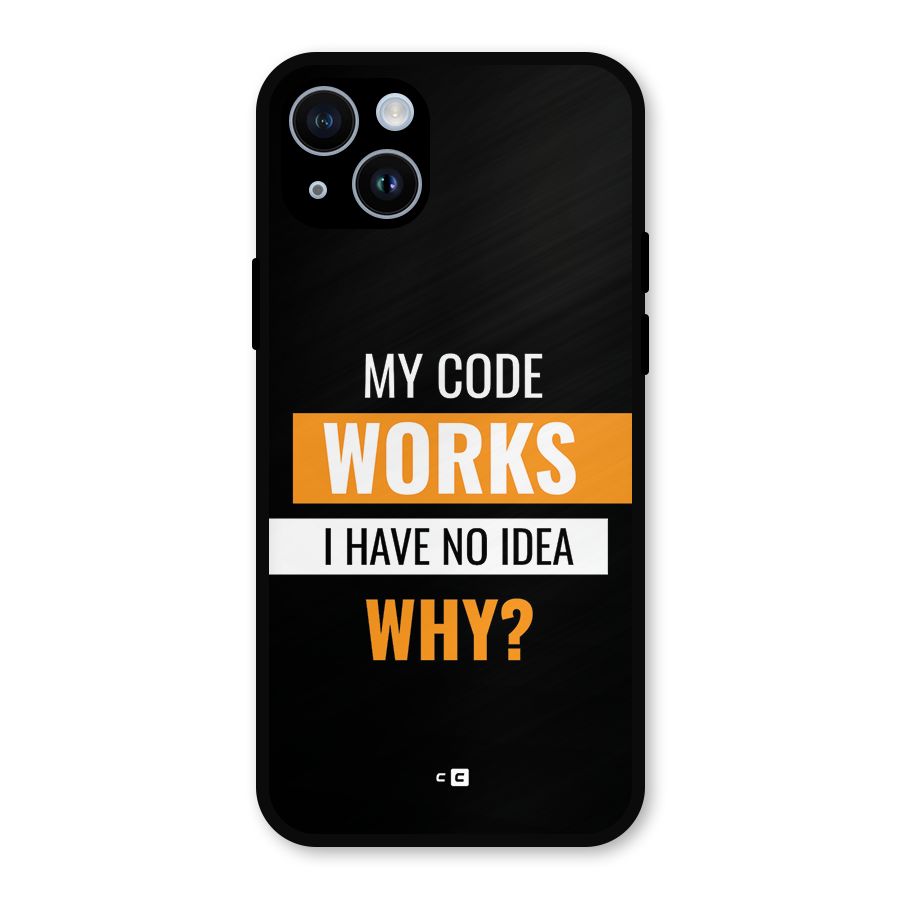 Coders Thought Metal Back Case for iPhone 14