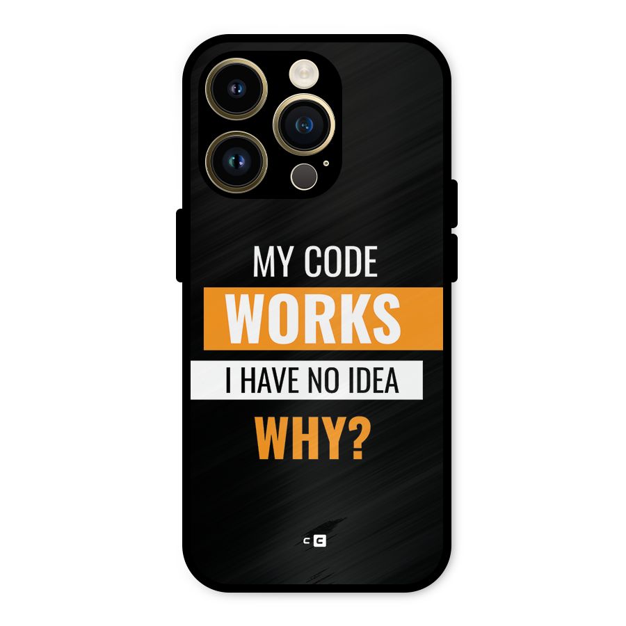 Coders Thought Metal Back Case for iPhone 14 Pro