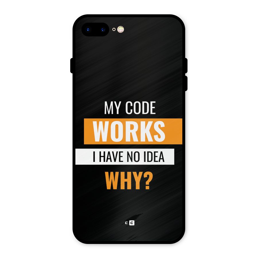 Coders Thought Metal Back Case for iPhone 8 Plus