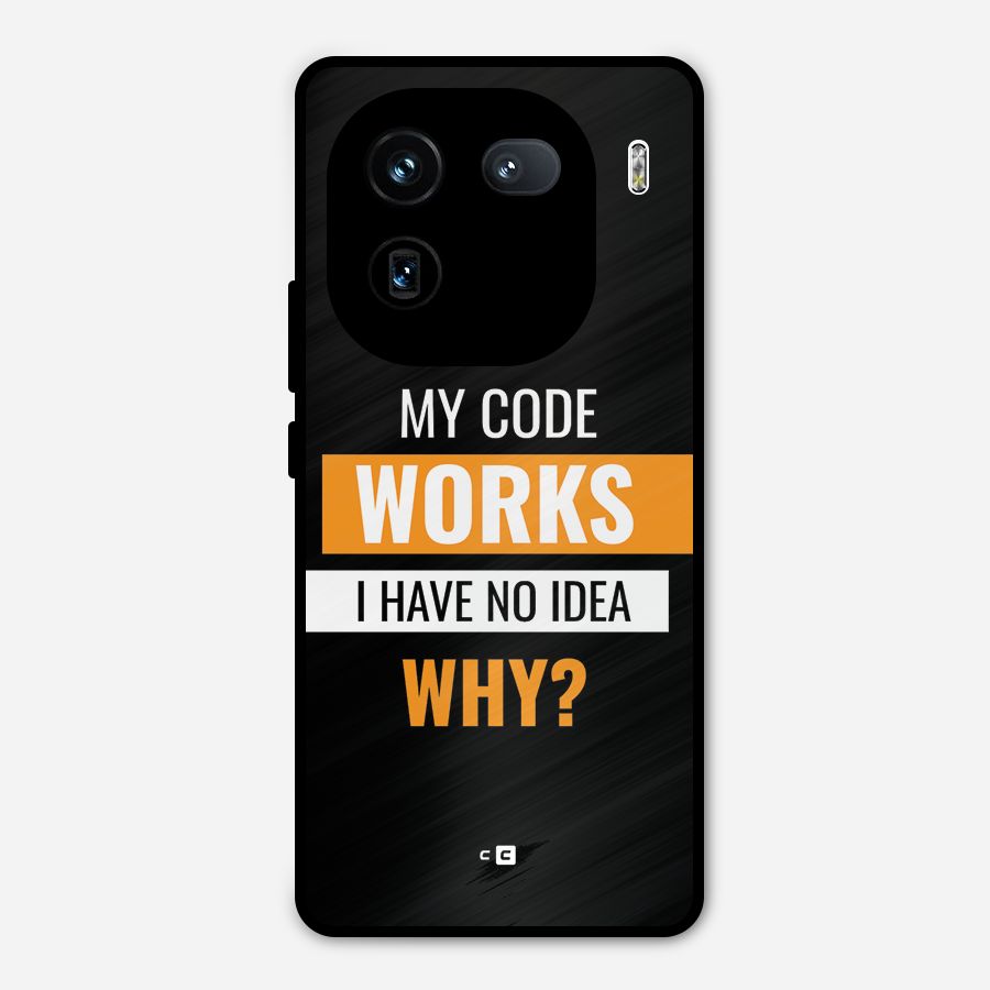 Coders Thought Metal Back Case for iQOO 12