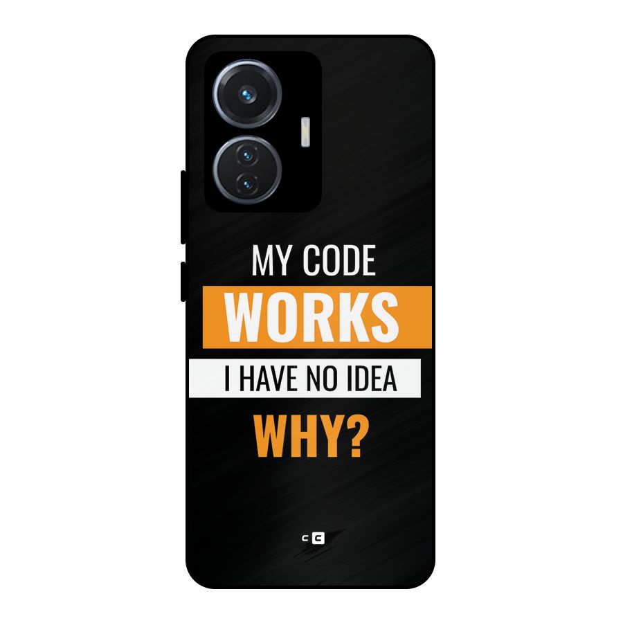 Coders Thought Metal Back Case for iQOO Z6 44W