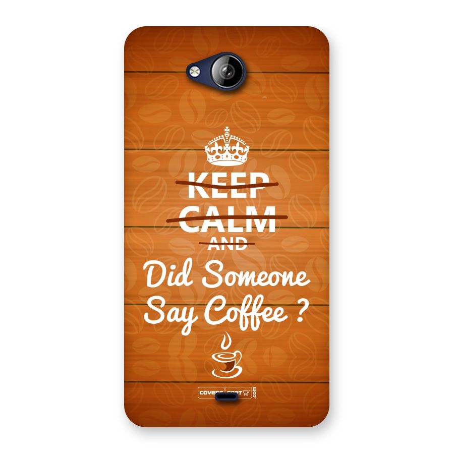 Coffee Ardour Back Case for Canvas Play Q355