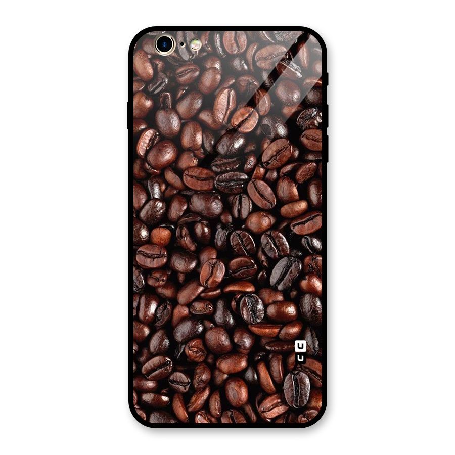 Coffee Beans Texture Glass Back Case for iPhone 6 Plus 6S Plus