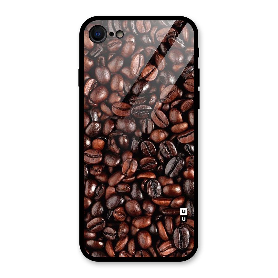Coffee Beans Texture Glass Back Case for iPhone 7