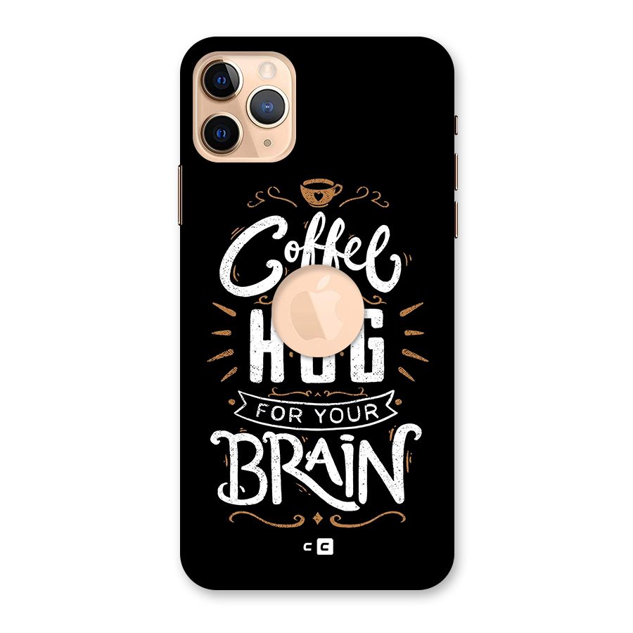 Coffee Brain Back Case for iPhone 11 Pro Max Logo Cut