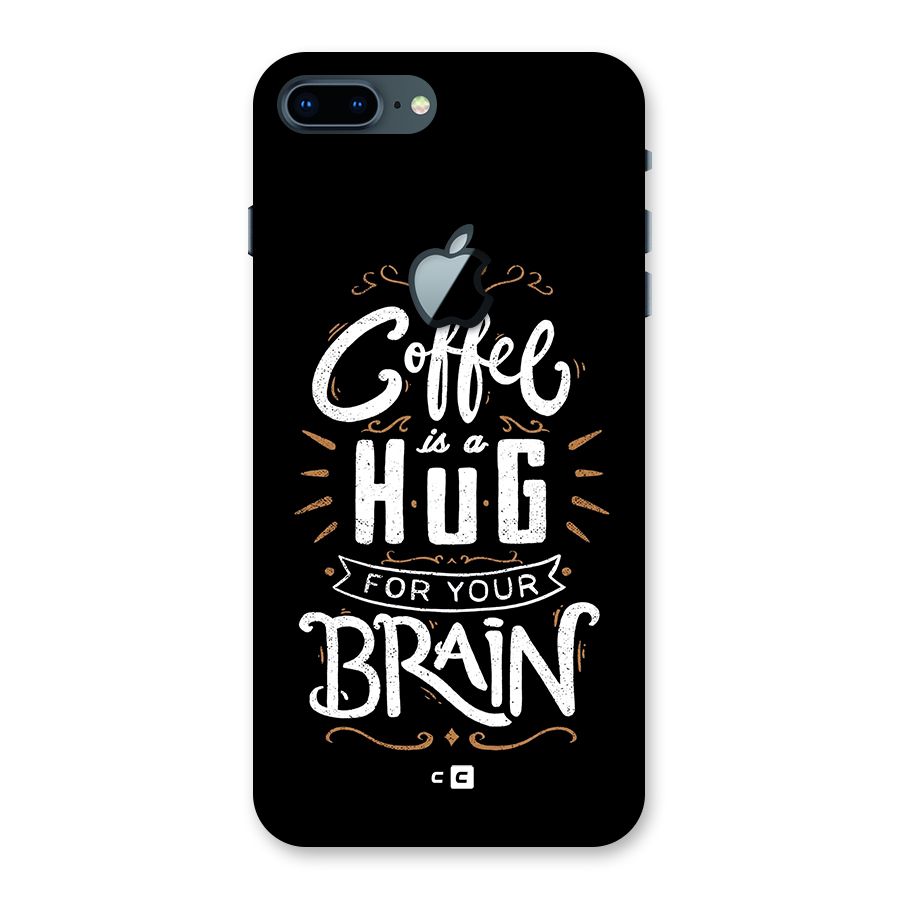 Coffee Brain Back Case for iPhone 7 Plus Apple Cut