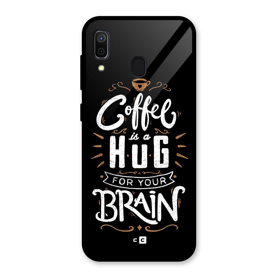 Coffee Brain Glass Back Case for Galaxy A30