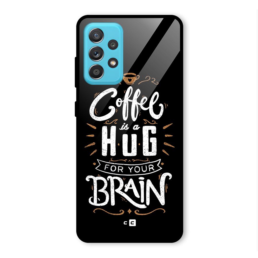 Coffee Brain Glass Back Case for Galaxy A52