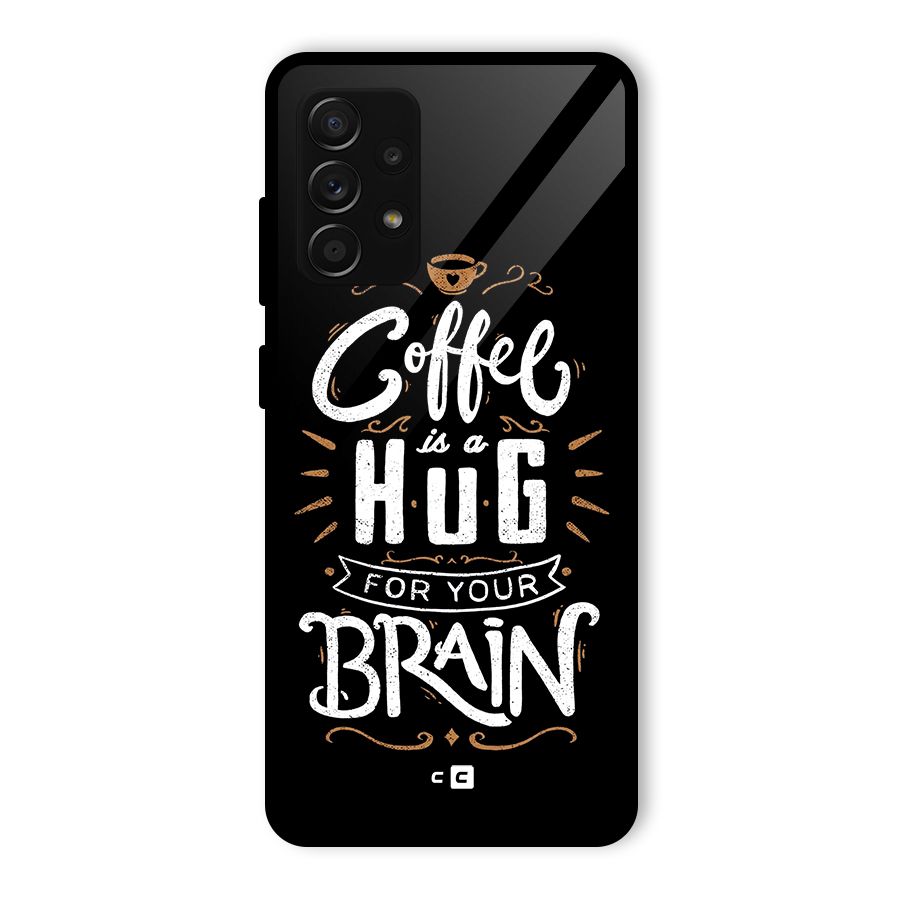 Coffee Brain Glass Back Case for Galaxy A53 5G