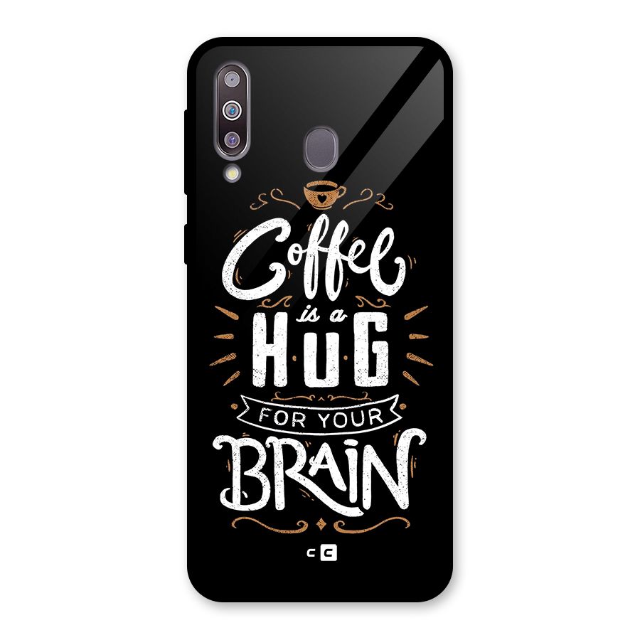Coffee Brain Glass Back Case for Galaxy M30