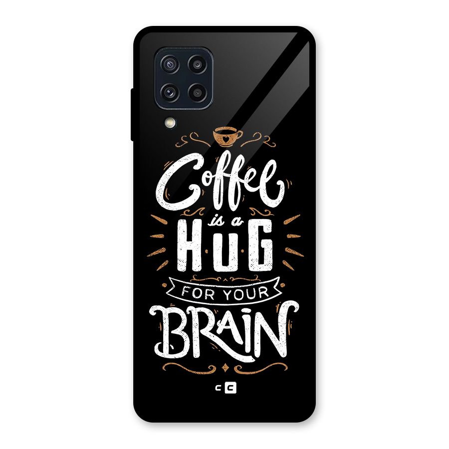 Coffee Brain Glass Back Case for Galaxy M32