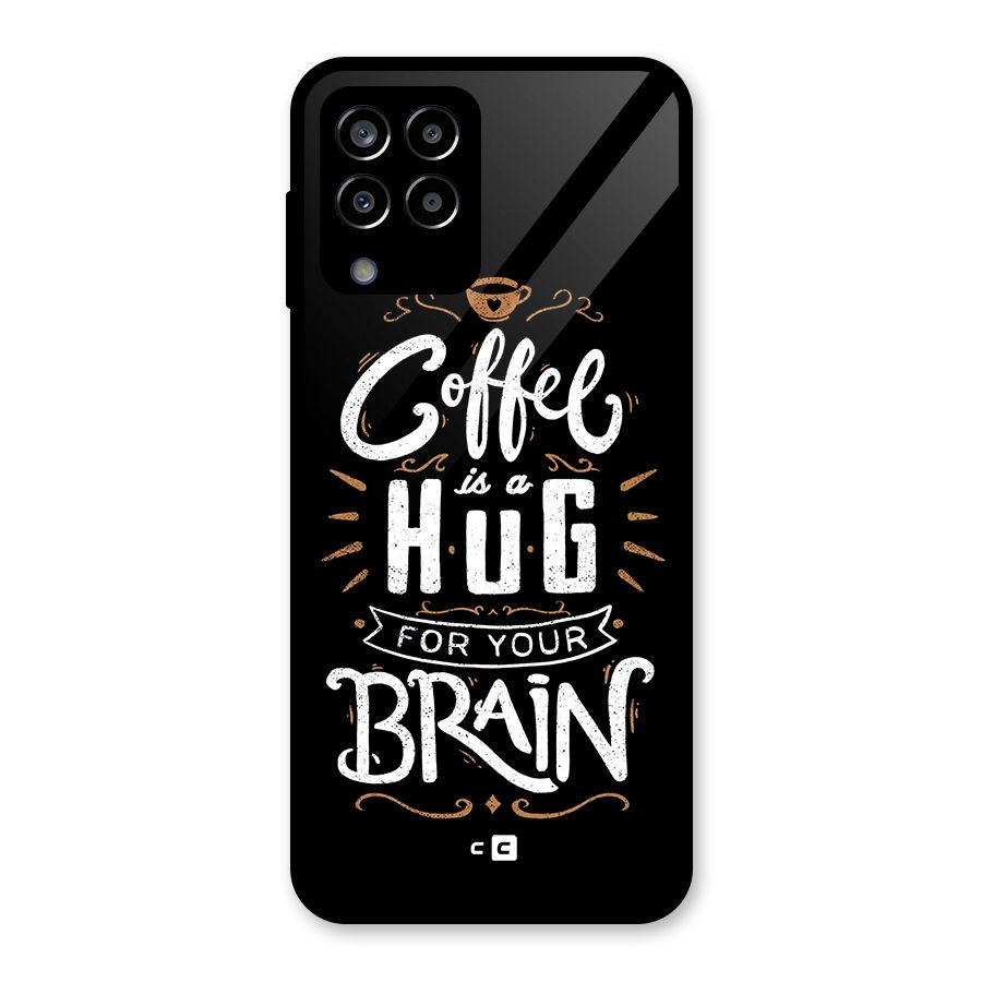Coffee Brain Glass Back Case for Galaxy M33