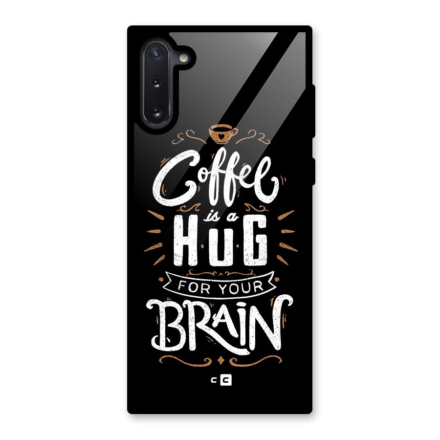 Coffee Brain Glass Back Case for Galaxy Note 10