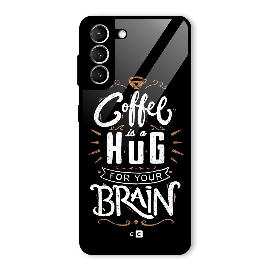 Coffee Brain Glass Back Case for Galaxy S21 5G