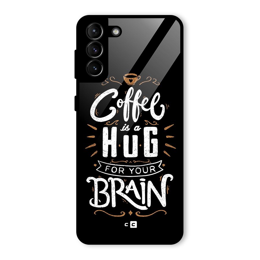 Coffee Brain Glass Back Case for Galaxy S21 Plus