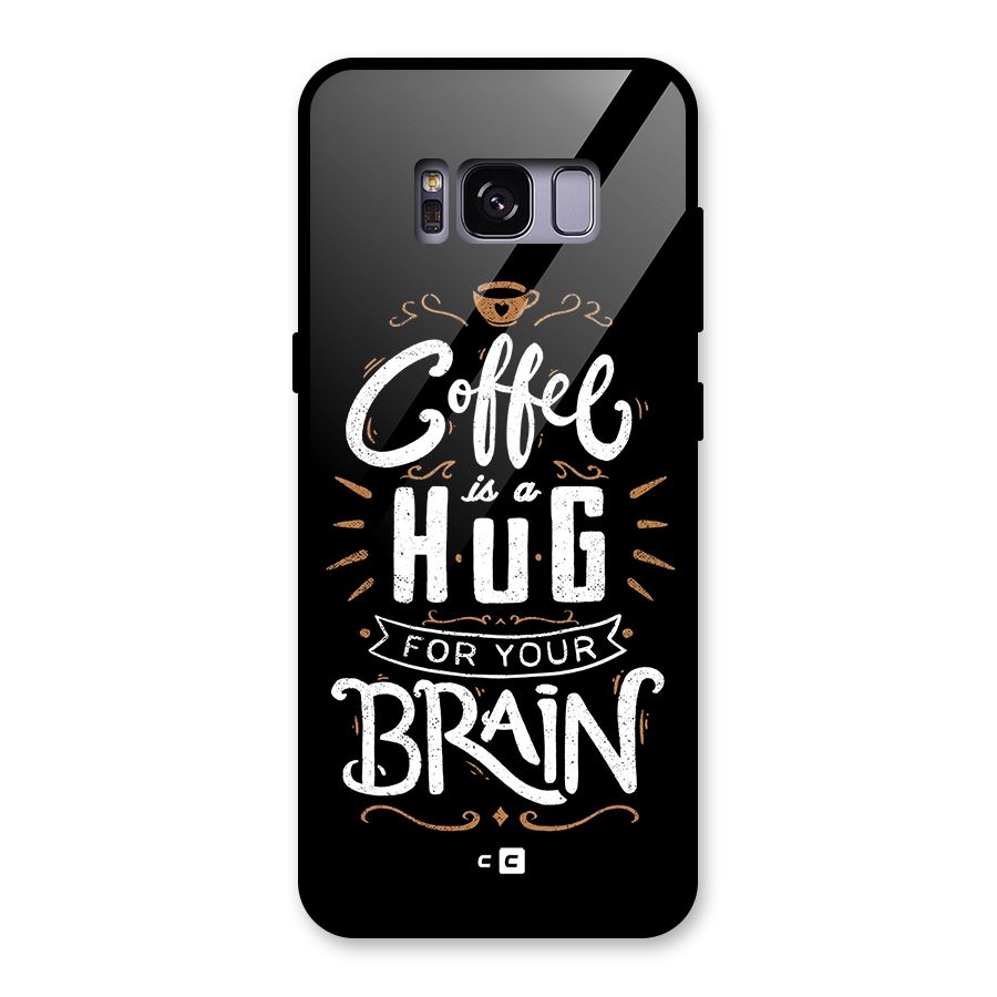 Coffee Brain Glass Back Case for Galaxy S8