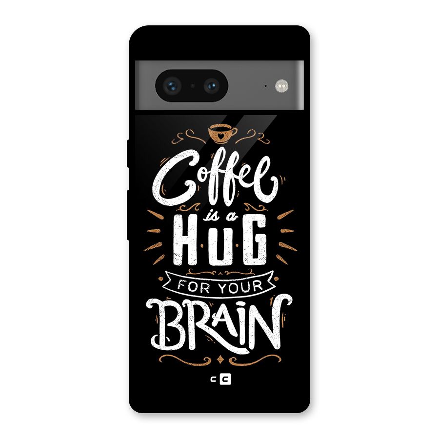Coffee Brain Glass Back Case for Google Pixel 7