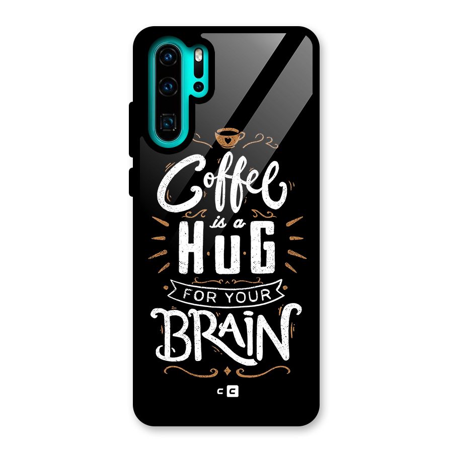 Coffee Brain Glass Back Case for Huawei P30 Pro